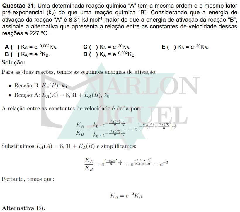 Solução da Questão 31