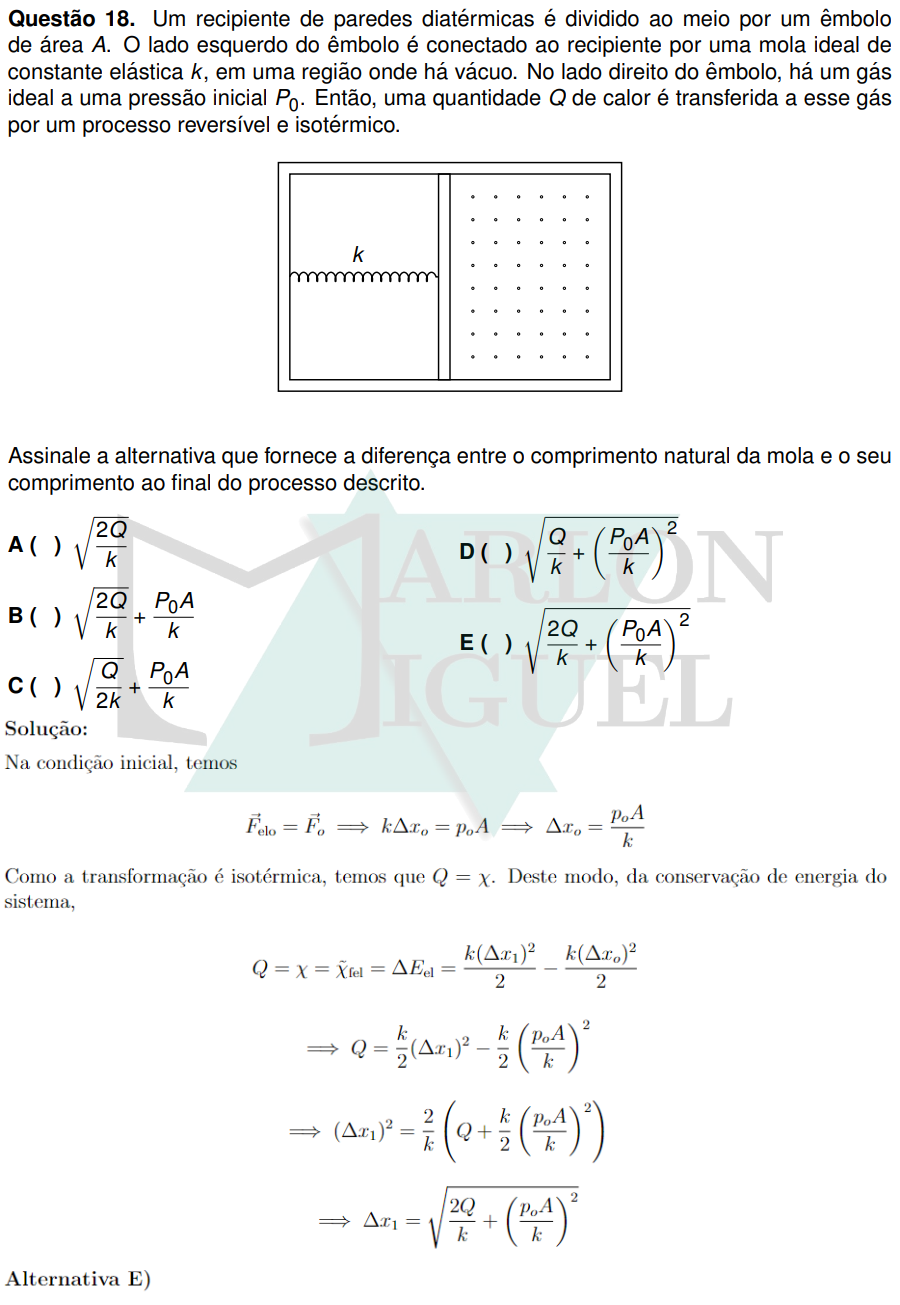 Solução da Questão 18