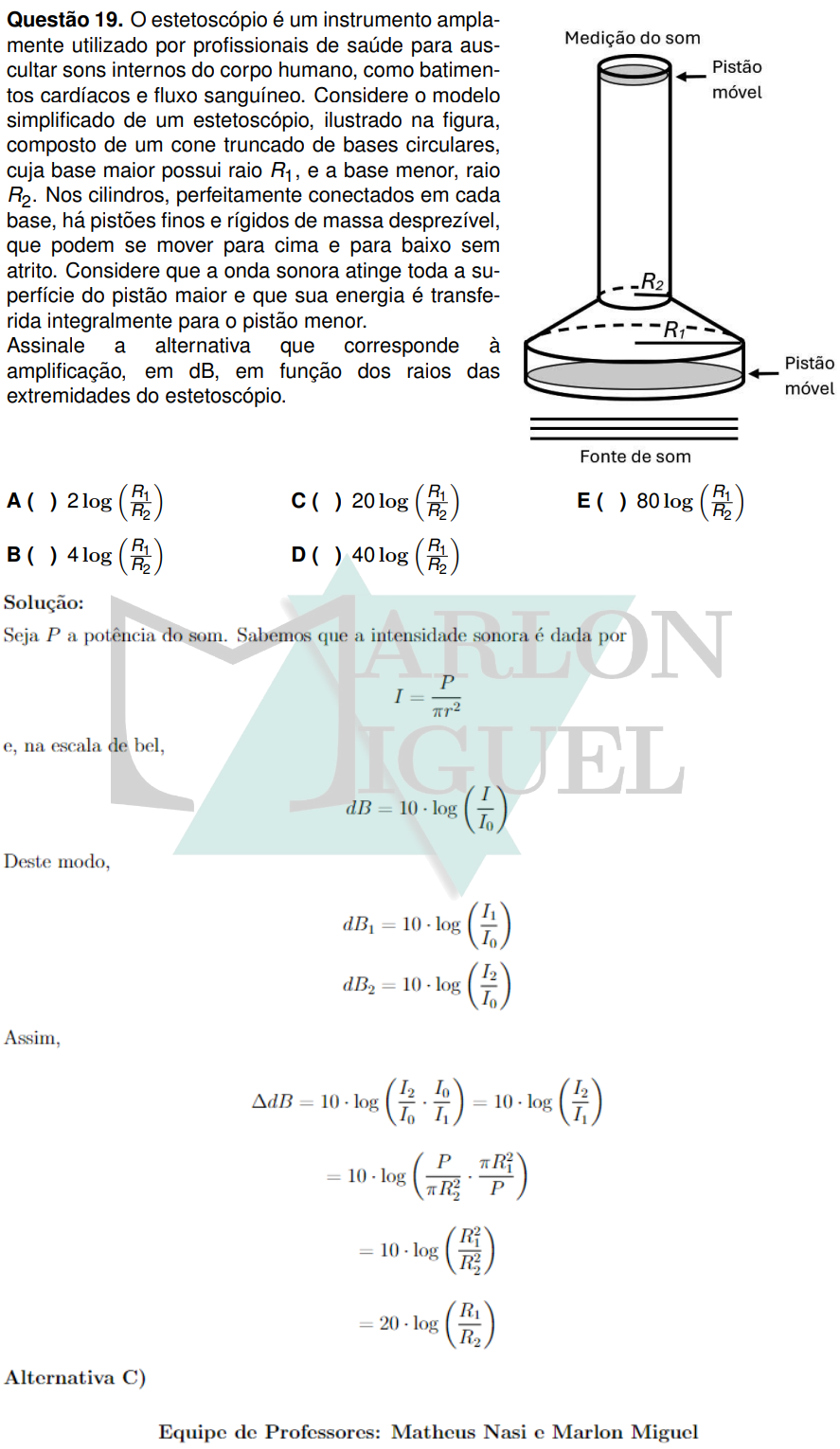 Solução da Questão 19