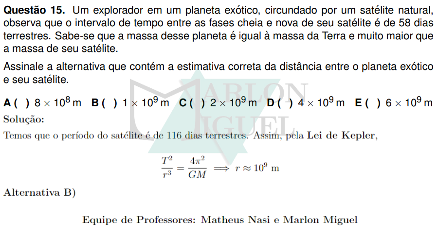 Solução da Questão 15