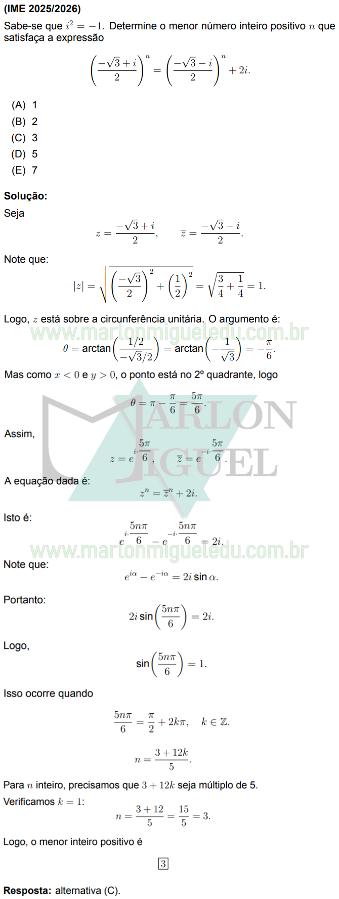 Solução da Questão 3