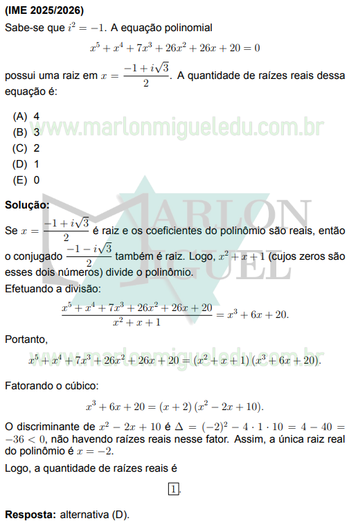 Solução da Questão 5