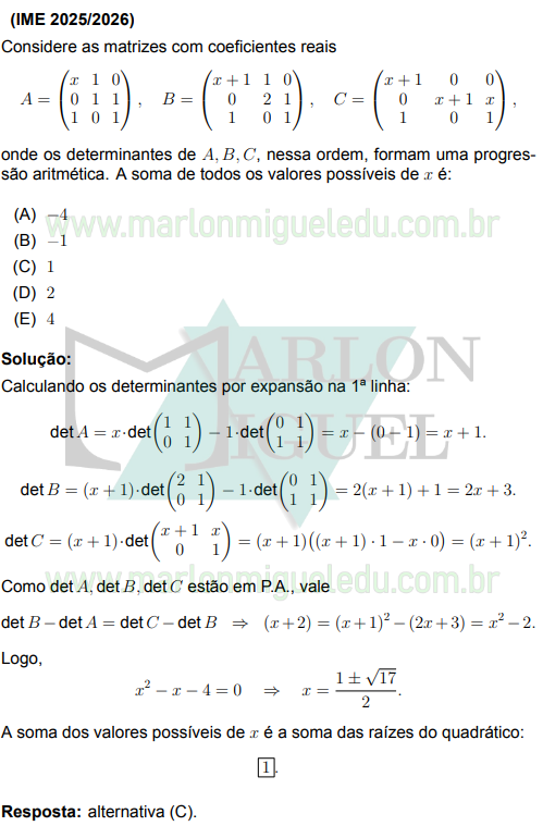 Solução da Questão 10