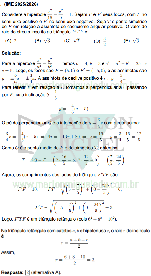 Solução da Questão 13