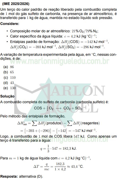 Solução da Questão 39