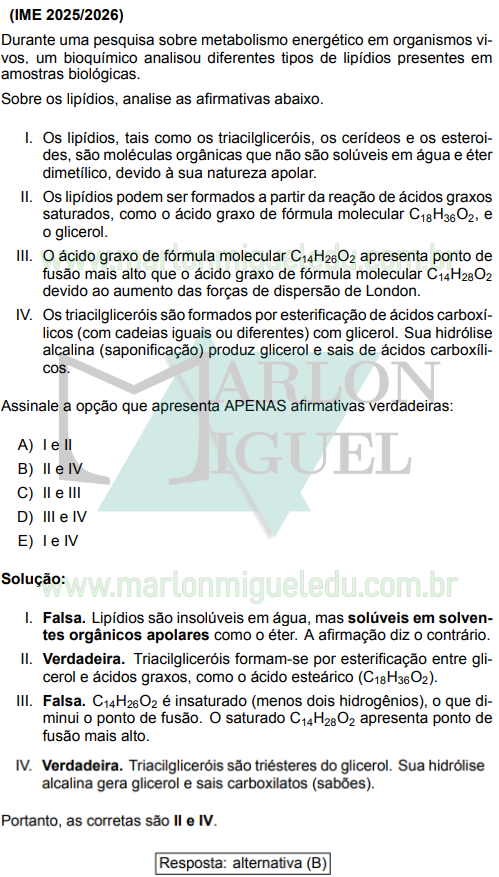 Solução da Questão 40