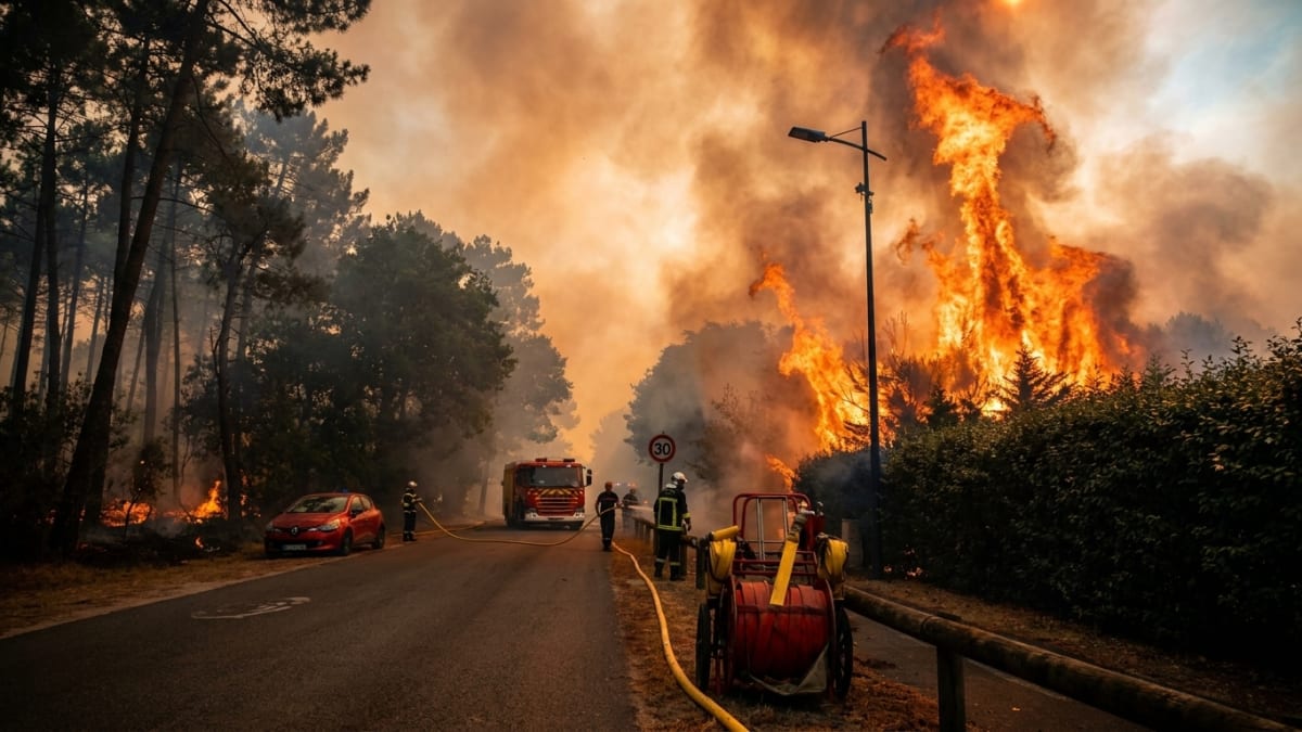 France and Spain evacuate 300,000 as wildfires spread