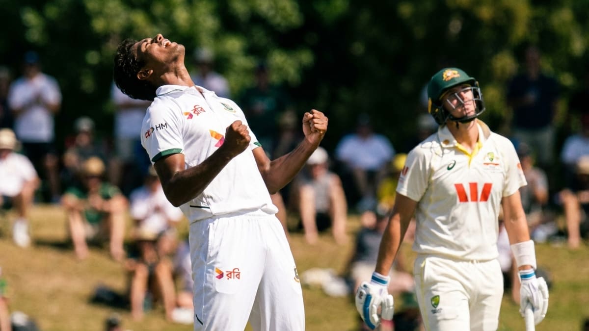 Tanzid century puts Bangladesh 153 ahead of Australia in Darwin