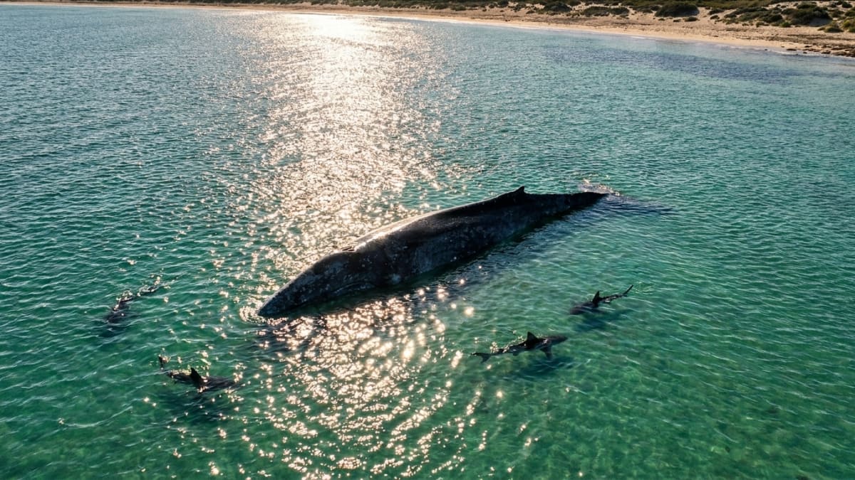 Pygmy blue whale washes up dead in the NT, a first for the Gulf of Carpentaria