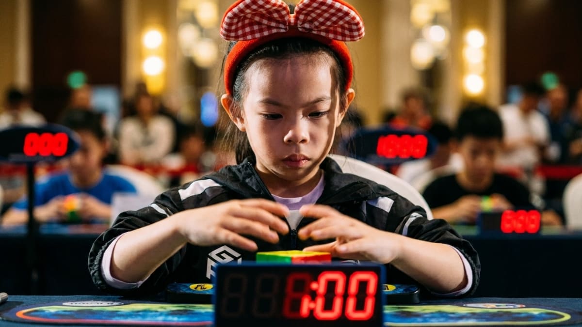 Chinese six-year-old sets Rubik's Cube world record at 4.27 seconds