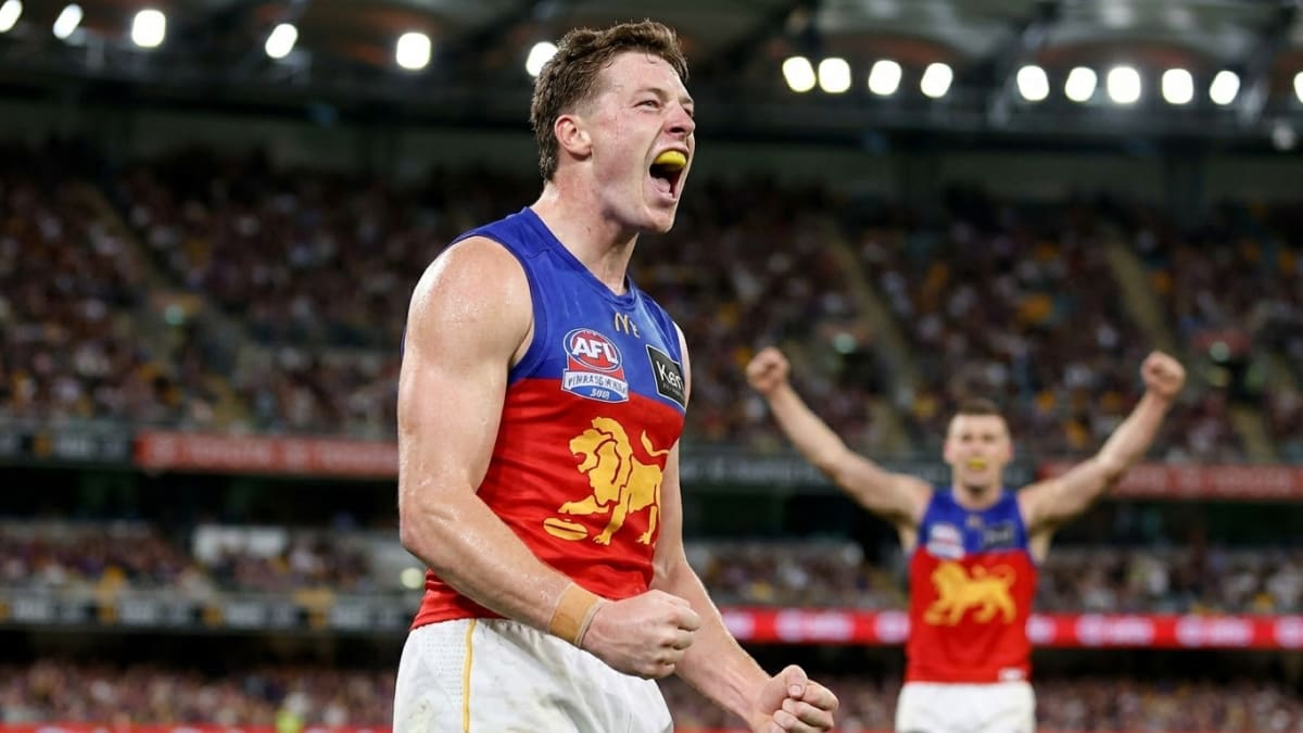 Brisbane Lions steal third straight flag with four late goals