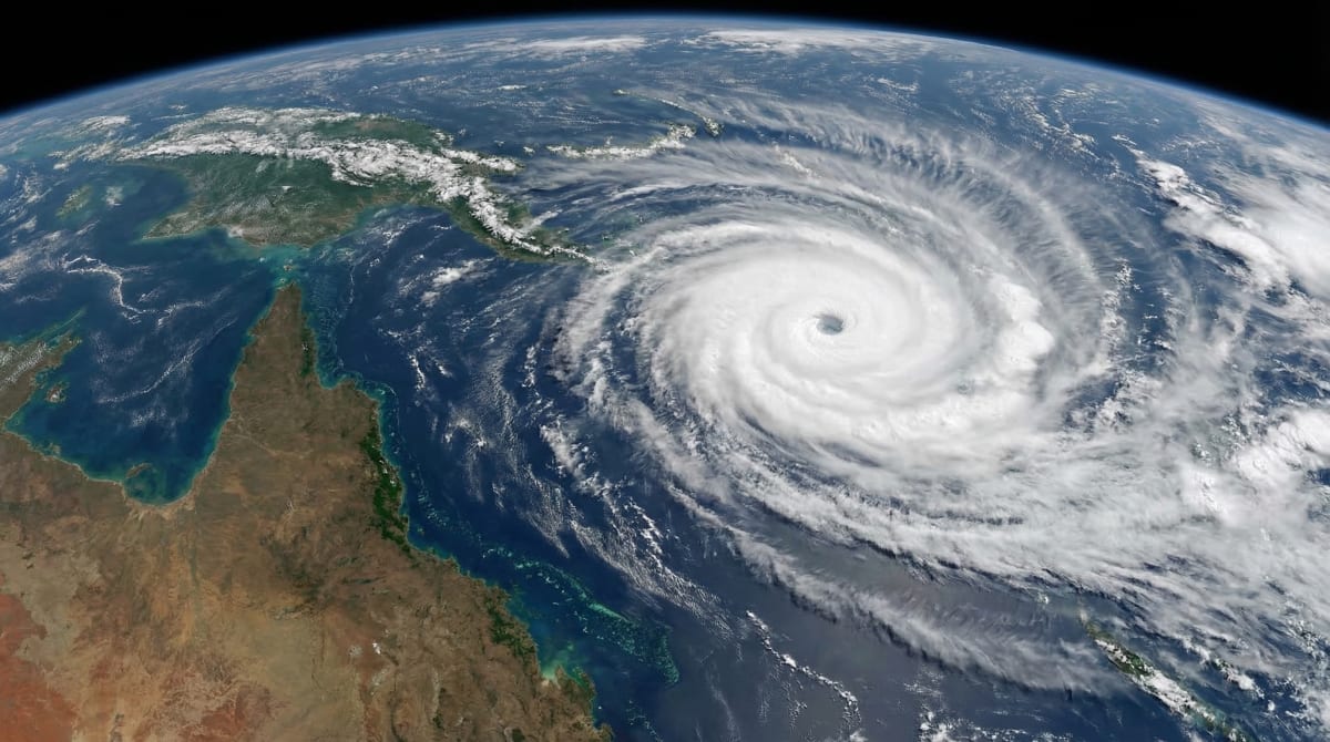 Cyclone Narelle hits category 5 as Queensland braces for 'biggest system in living memory'