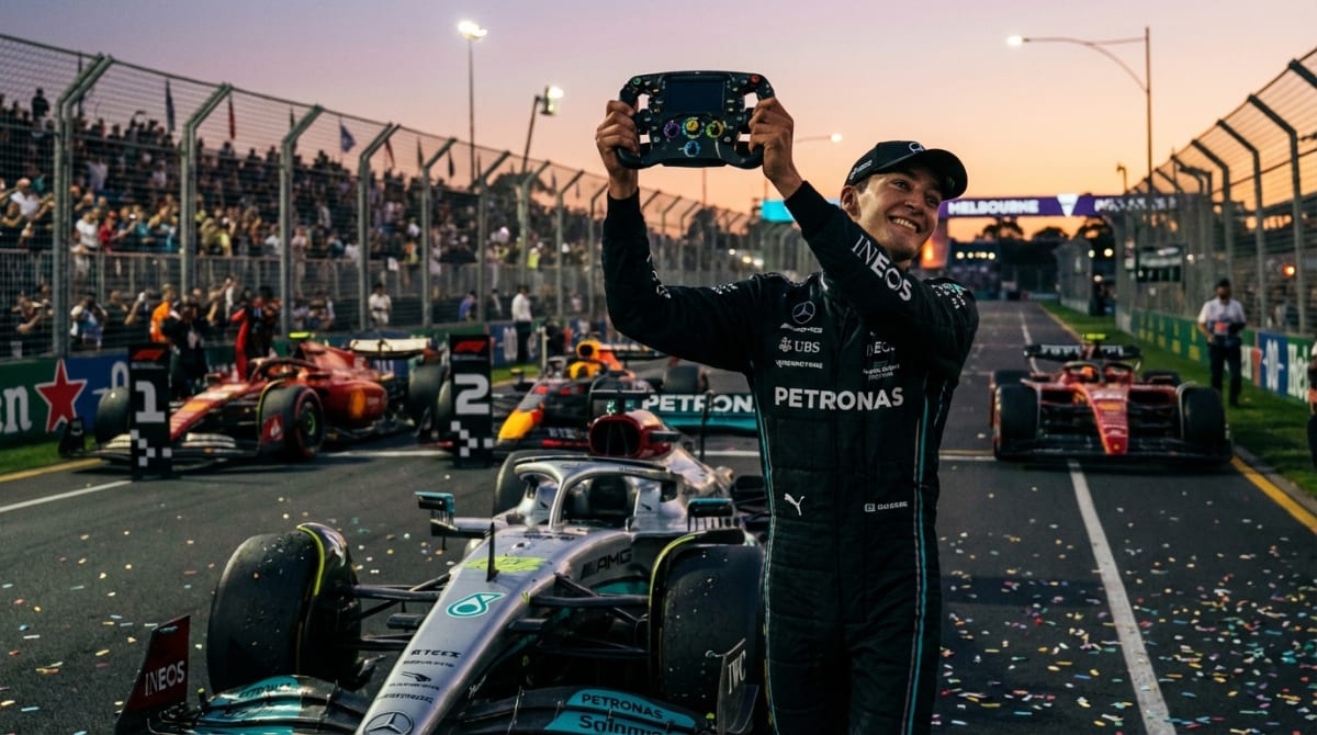 Russell takes pole as Mercedes lock out front row for 2026 Australian GP