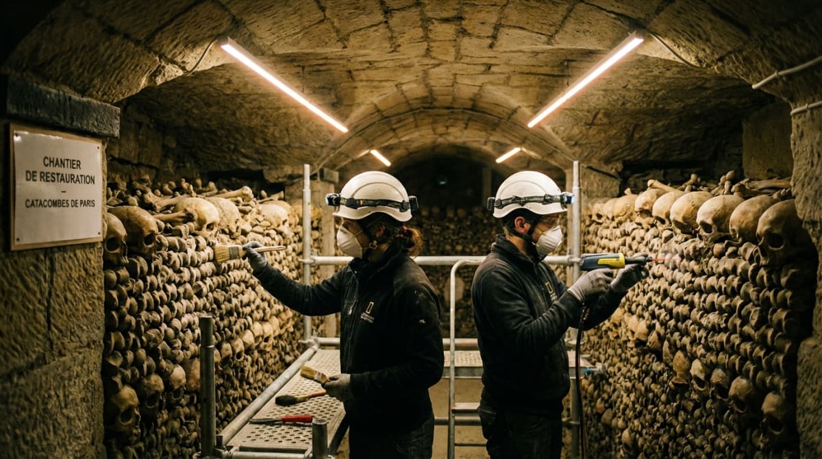 Restoration Breathing New Life Into Paris Catacombs