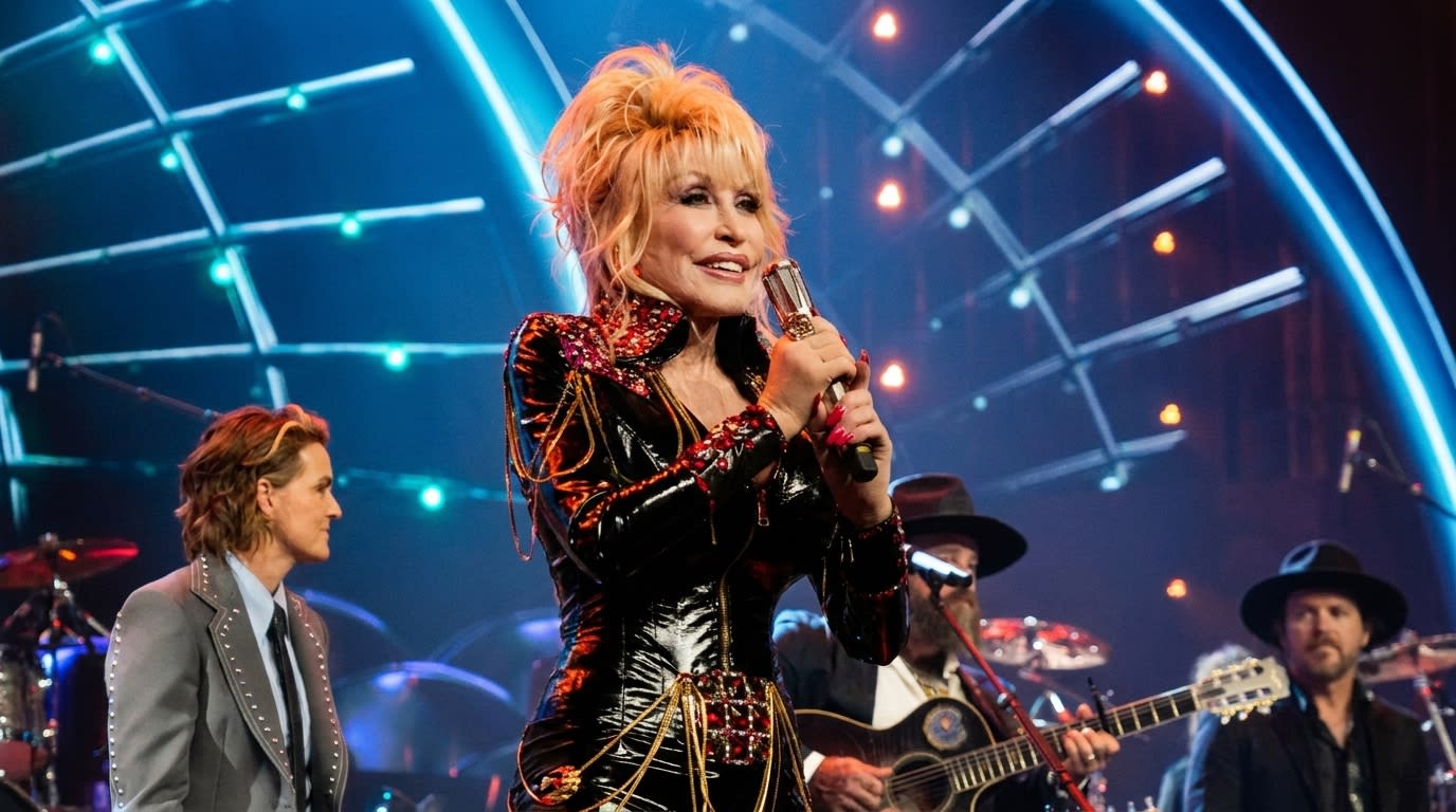 Dolly Parton sings at her 2022 Rock and Roll Hall of Fame induction