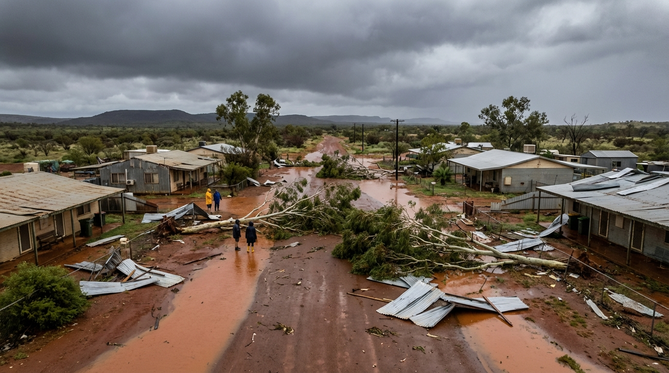 Cyclone Narelle cuts off Exmouth, destroys airport terminal