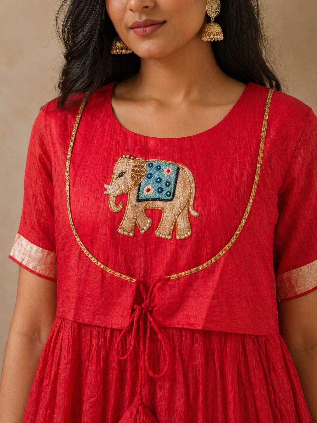 The Royal Gajraj Scarlet Set alternate view