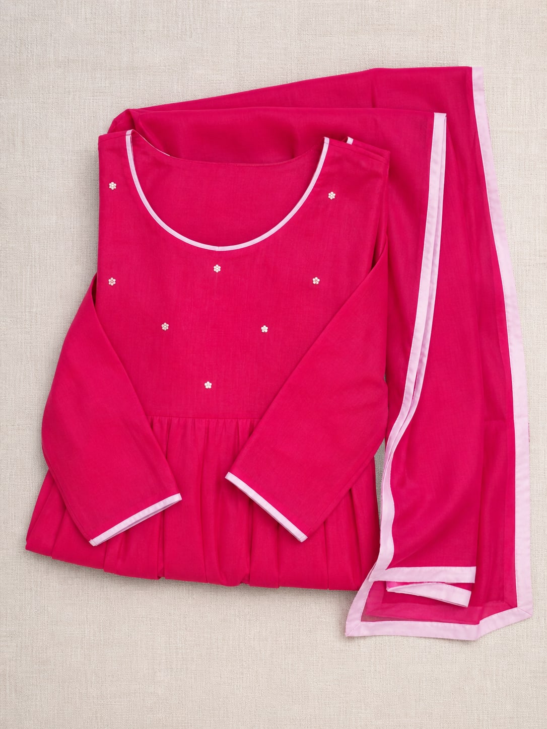 Blush Grace Mul Cotton Anarkali Set thumbnail 3