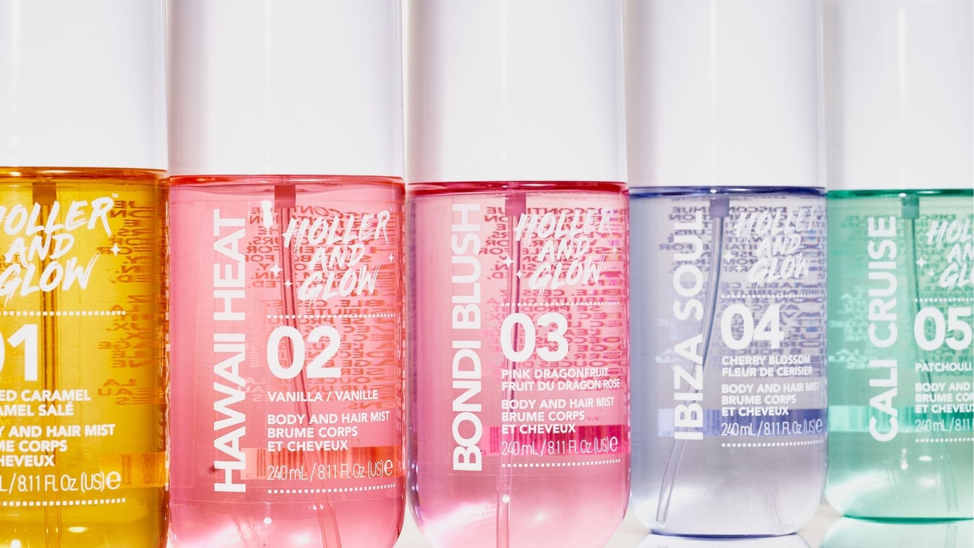 thumbnail video image 3 of Holler and Glow Hawaii Heat Vanilla Body & Hair Mist, 240ml/8.11 fl oz, 3 of 13