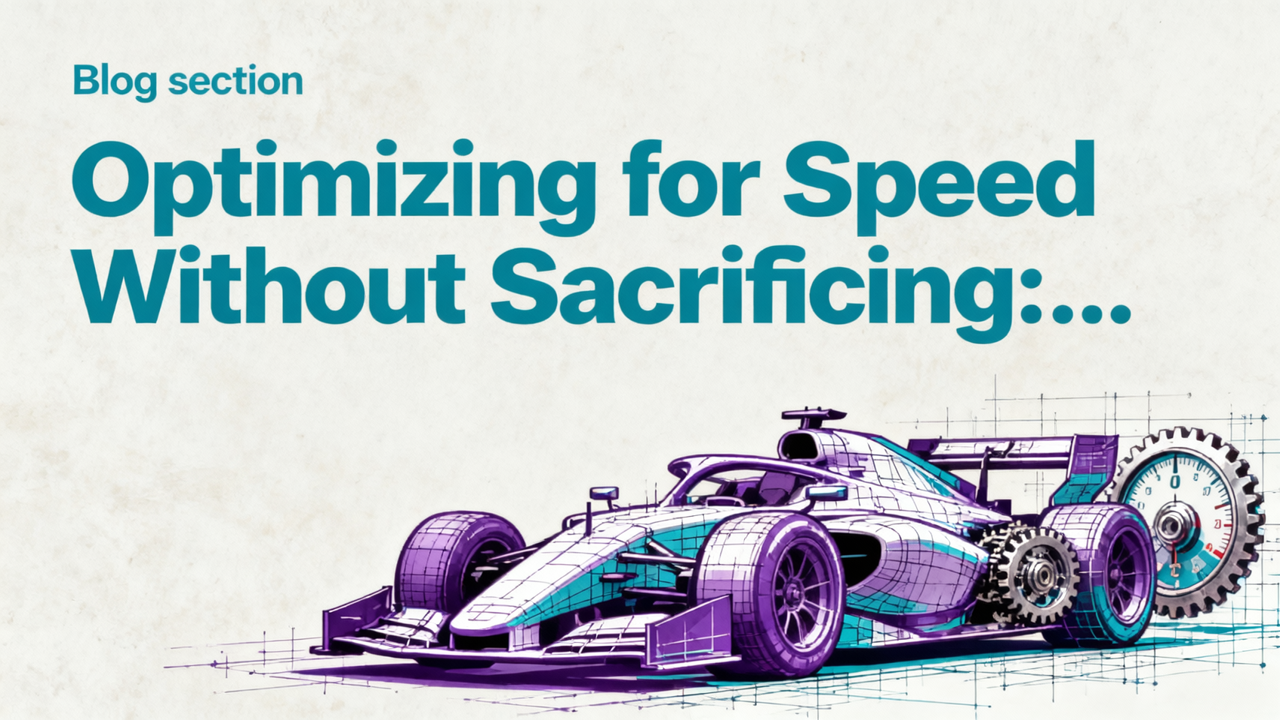 Optimizing for Speed Without Sacrificing Standards - how to launch an ai generated site fast