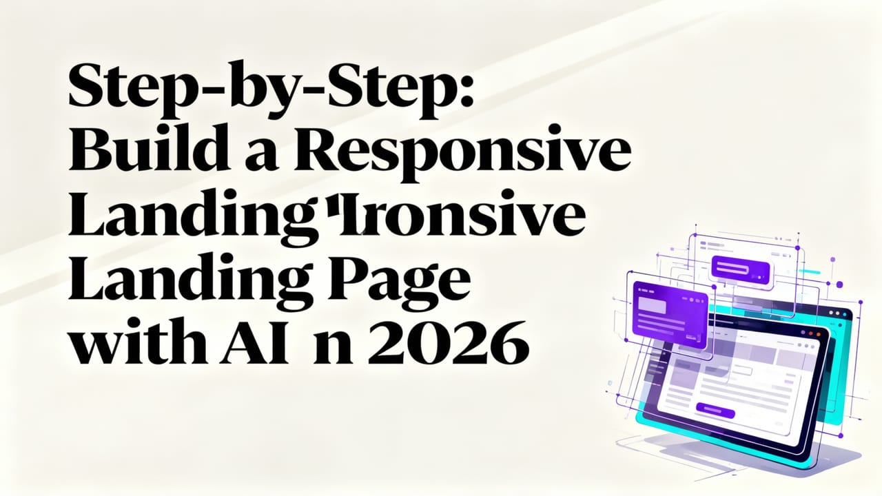 Step-by-Step: Build a Responsive Landing Page with AI in 2026 - build responsive landing page with ai