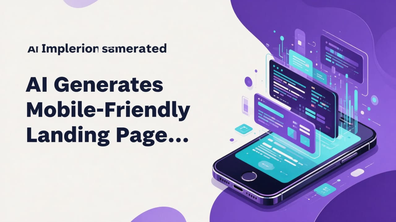AI Generates Mobile-Friendly Landing Page: Beyond ‘Just Works’ in 2026 - ai generates mobile-friendly landing page
