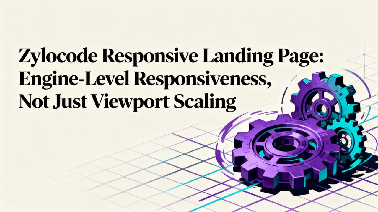 Zylocode Responsive Landing Page: Engine-Level Responsiveness, Not Just Viewport Scaling - zylocode responsive landing page
