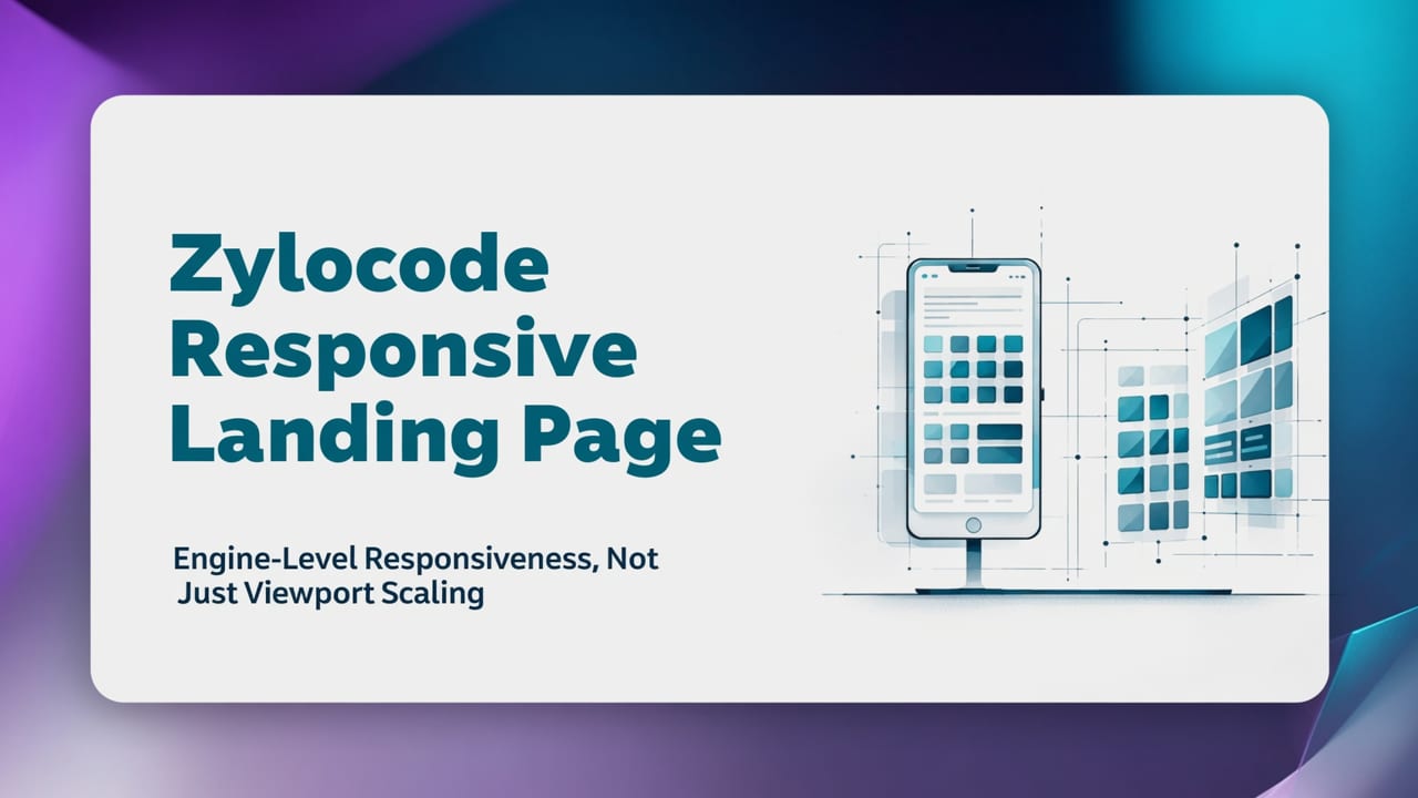 Featured image for Zylocode Responsive Landing Page: Templates, Engine-Level Responsiveness & Developer Controls