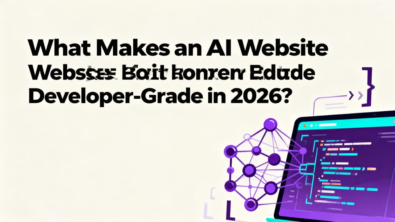 What Makes an AI Website Builder Developer-Grade in 2026? - best ai website builder for developers