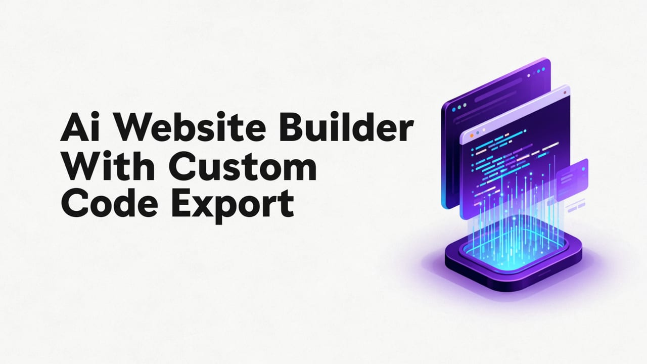 Featured image for AI Website Builder with Custom Code Export (2026)