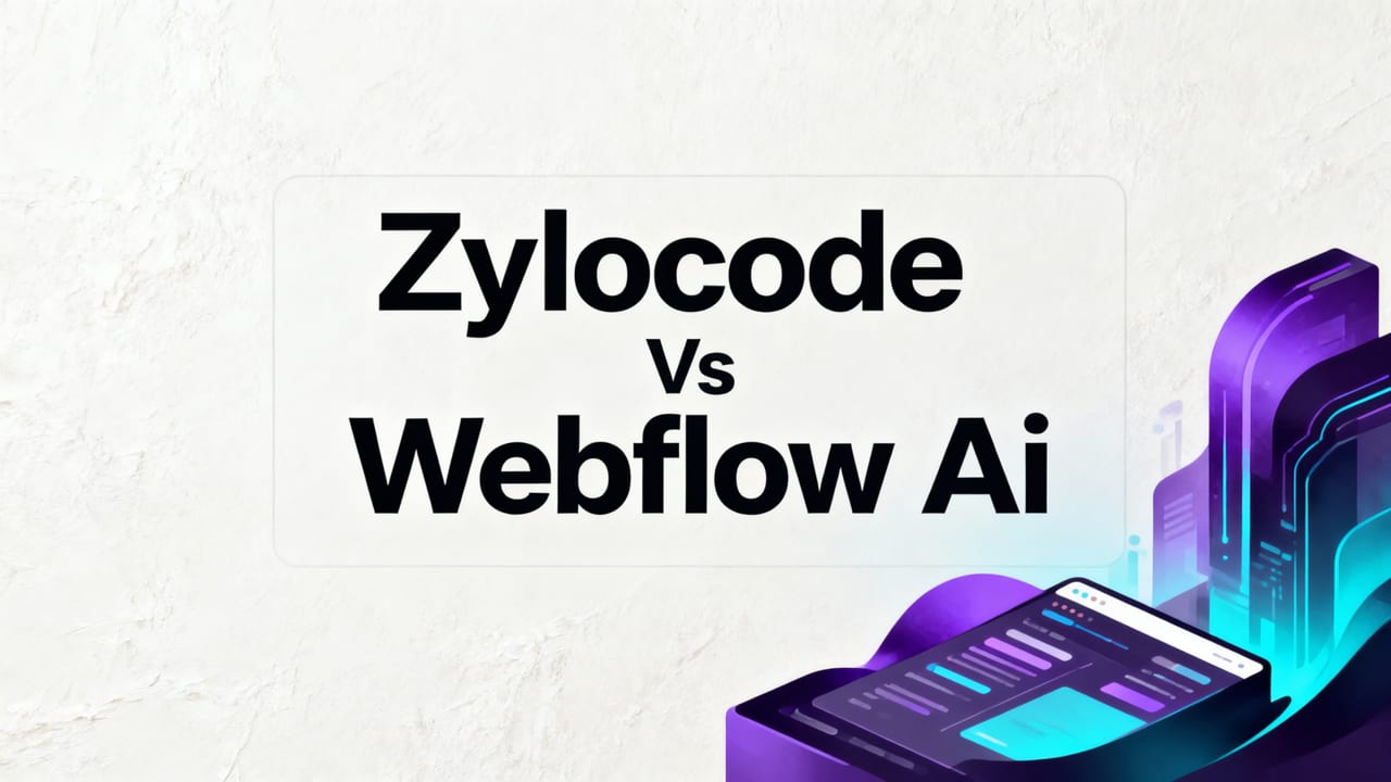 Featured image for Zylocode vs Webflow AI: Developer-Focused Comparison for 2026