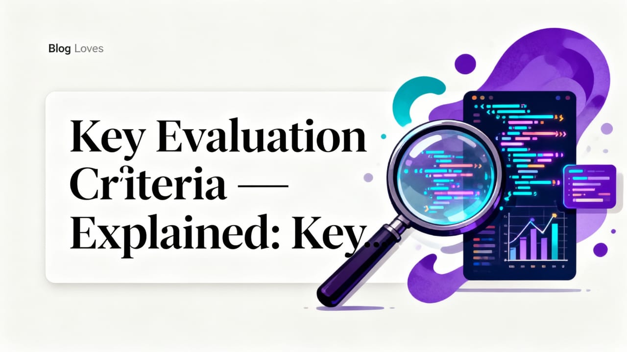 Key Evaluation Criteria — Explained for Developers - best ai website generator for developers