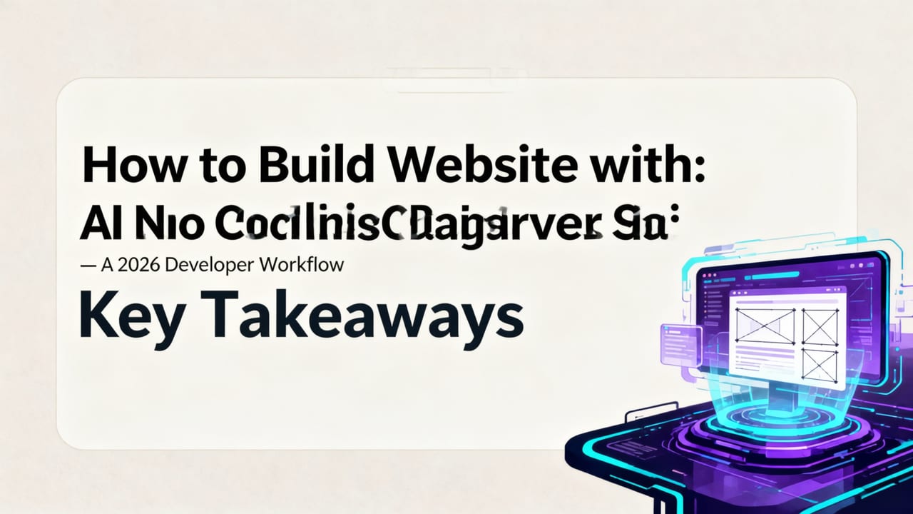 How to Build Website with AI No Coding — A 2026 Developer Workflow - build website with ai no coding