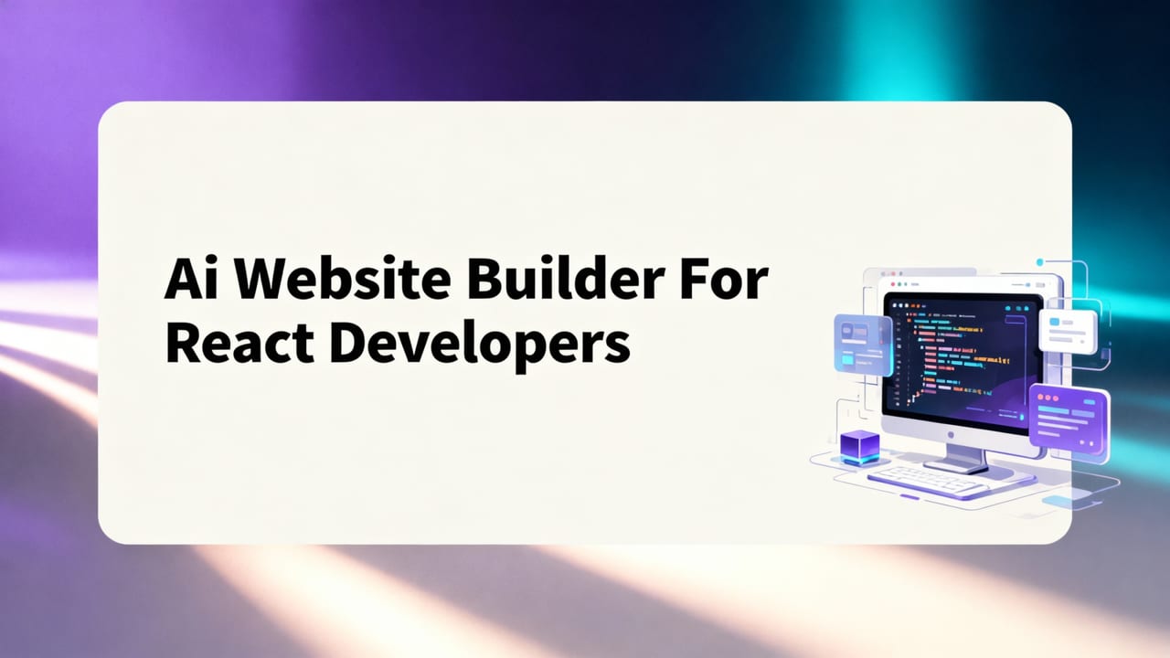 Featured image for AI Website Builder for React Developers — Export to React in 2026