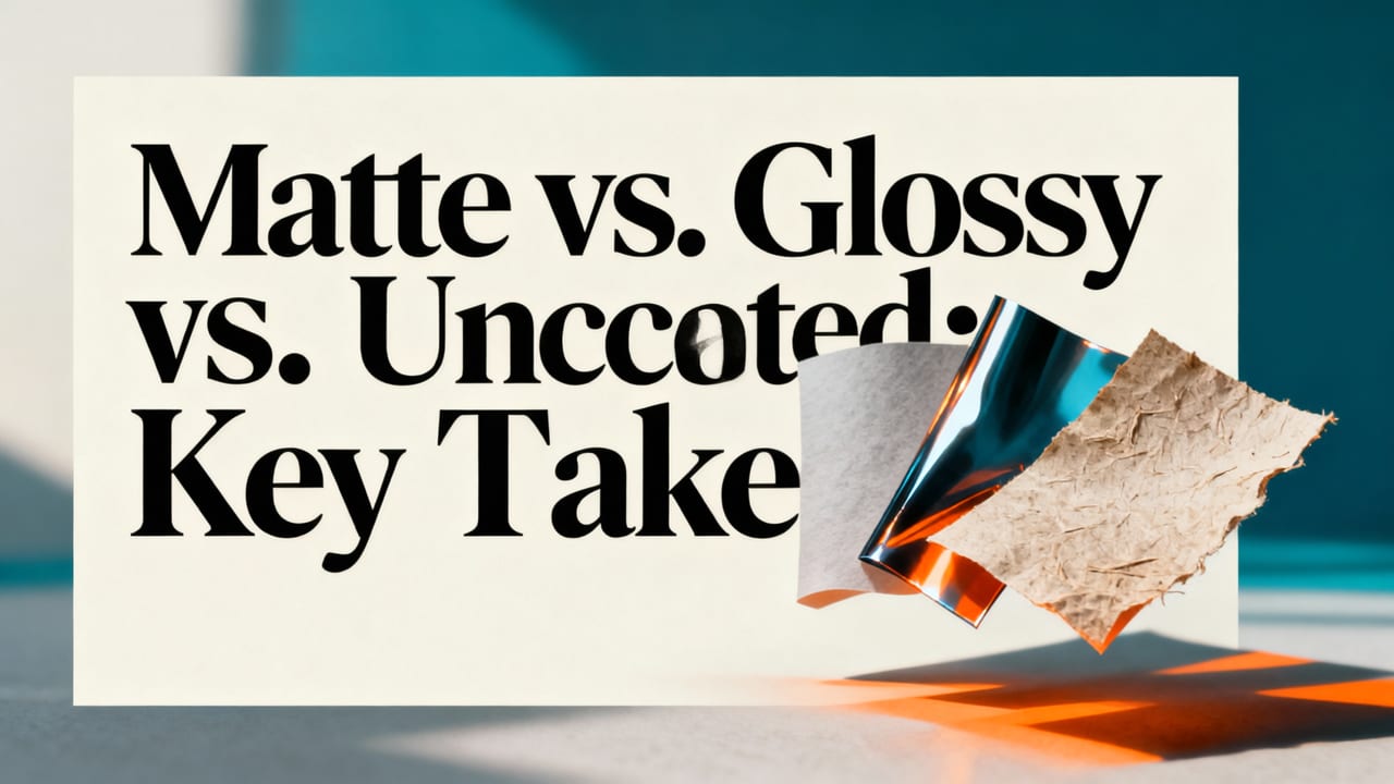 Matte vs. Glossy vs. Uncoated: A 2026 Finish Comparison - best paper for printing invitations