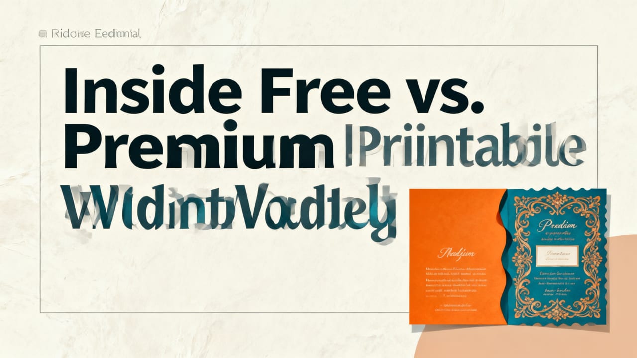 Free vs. Premium Printable Wedding Invitation Templates: What You’re Really Paying For - printable wedding invitation templates