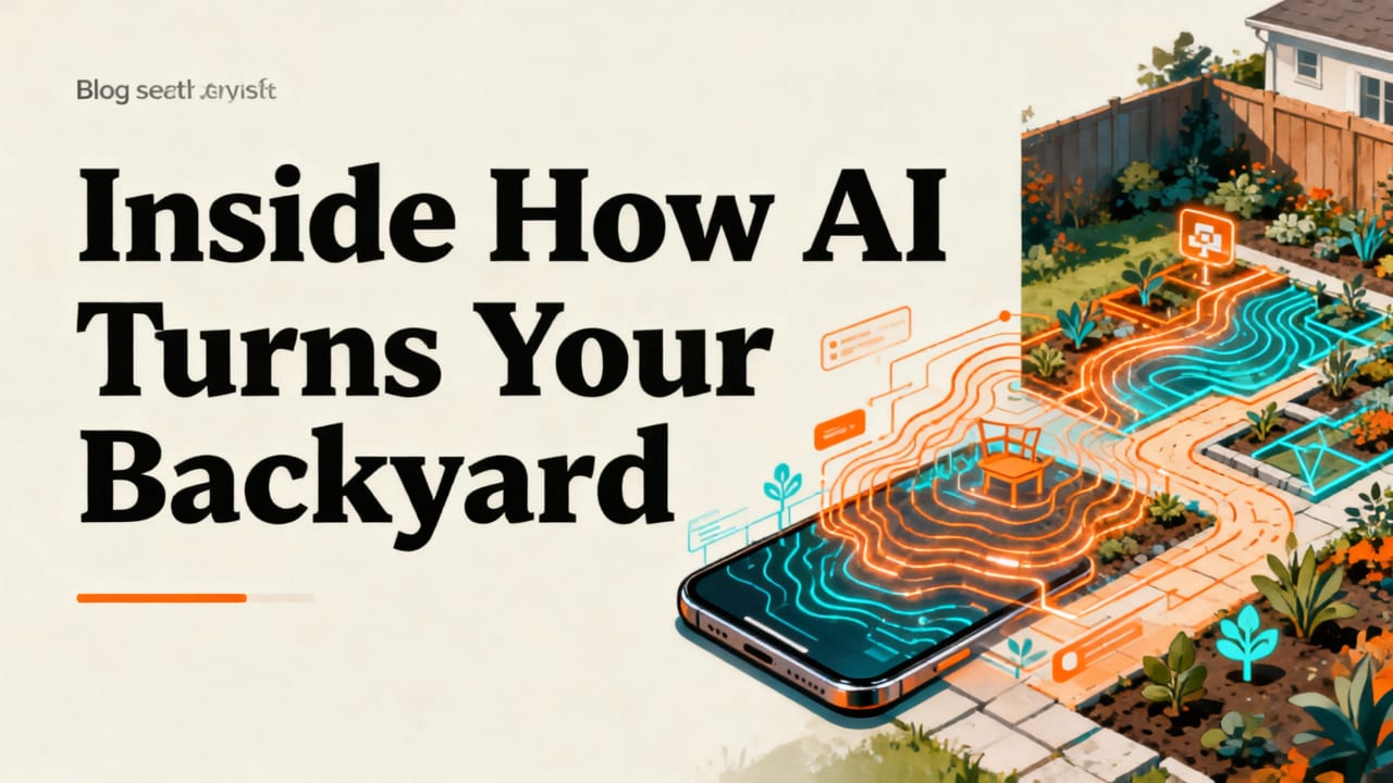How AI Turns Your Backyard Photo into a Landscape Plan - design backyard from photo