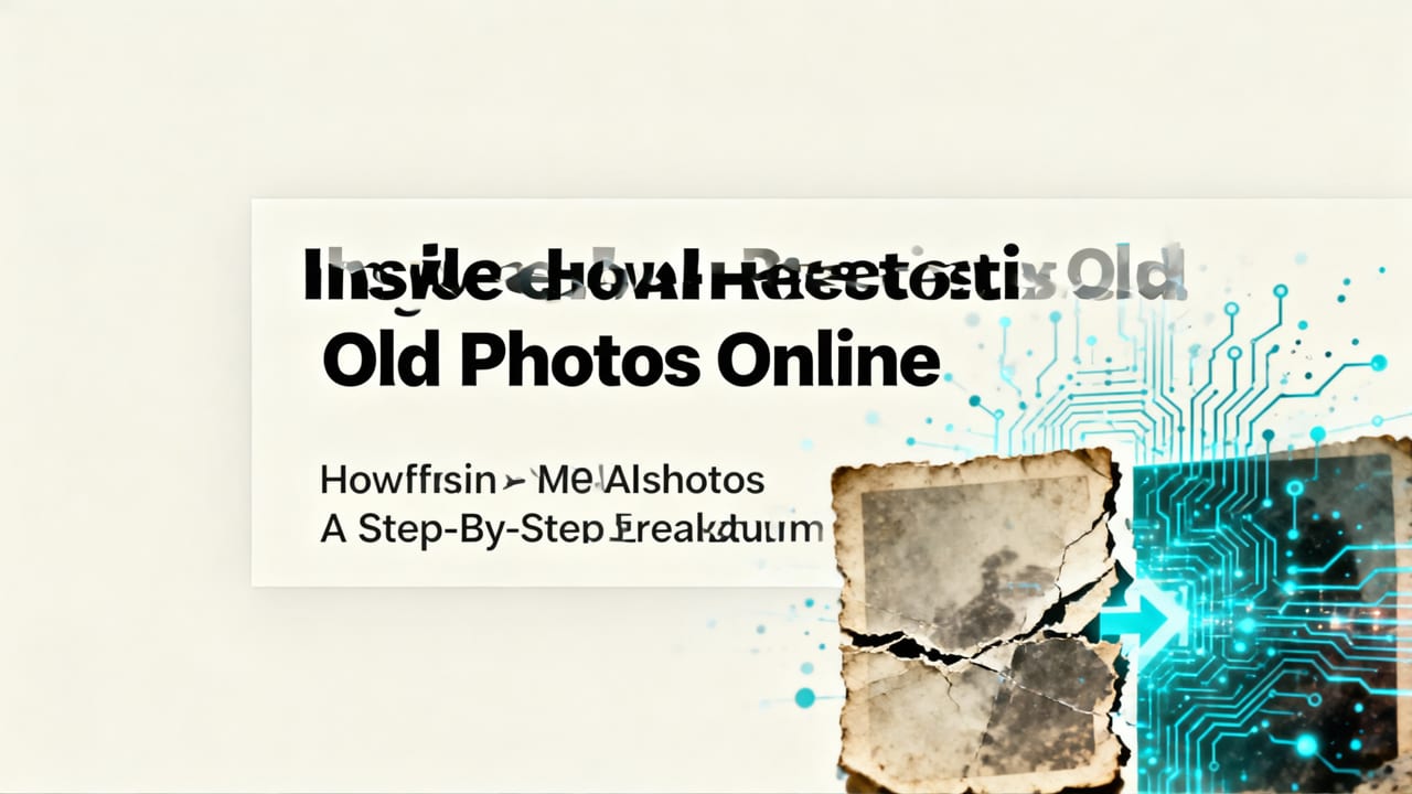 How AI Restores Old Photos Online: A Step-by-Step Breakdown - restore old photos online