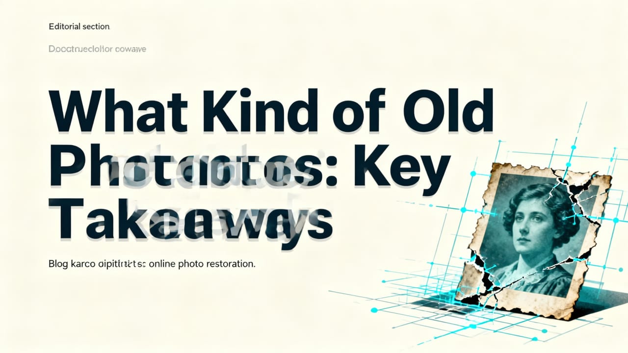 What Kind of Old Photos Can You Actually Restore Online? - restore old photos online