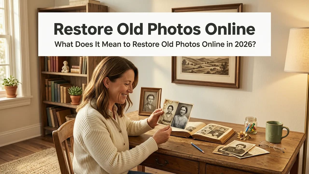 Restore Old Photos Online in Seconds (2026 Guide)