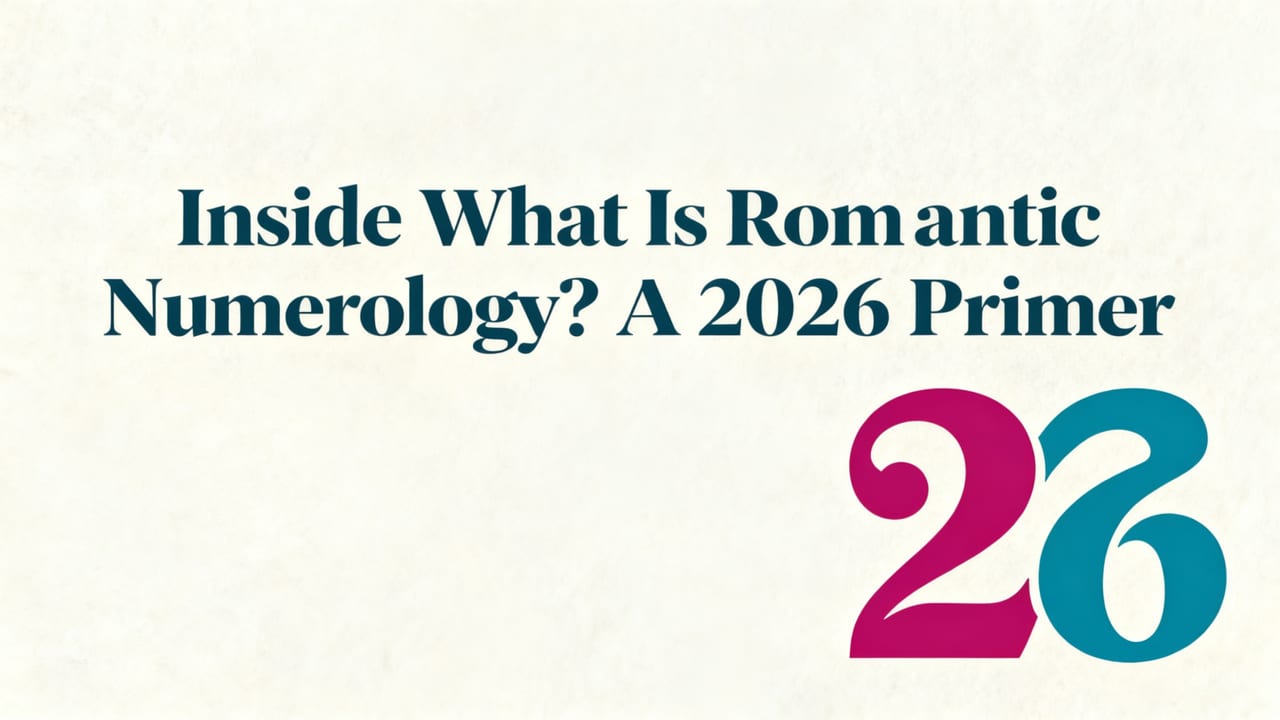 What Is Romantic Numerology? A 2026 Primer - romantic numerology soulmate