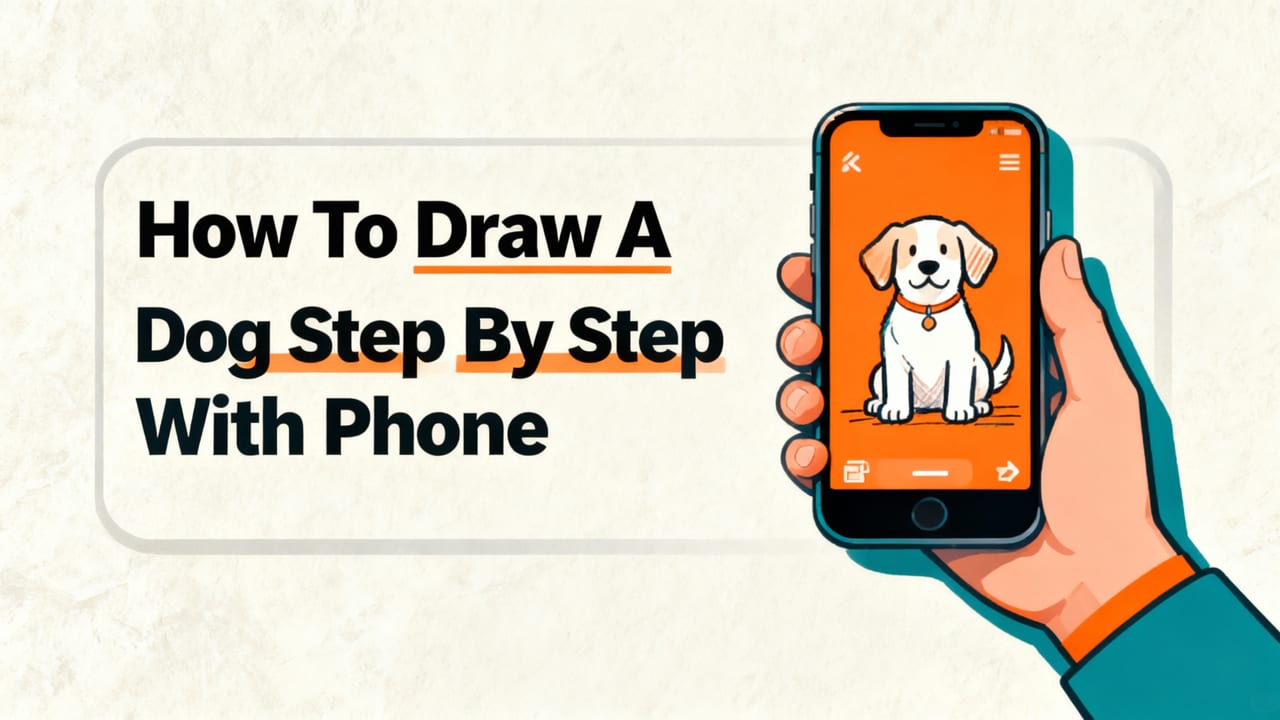 How to Draw a Dog Step by Step with Your Phone