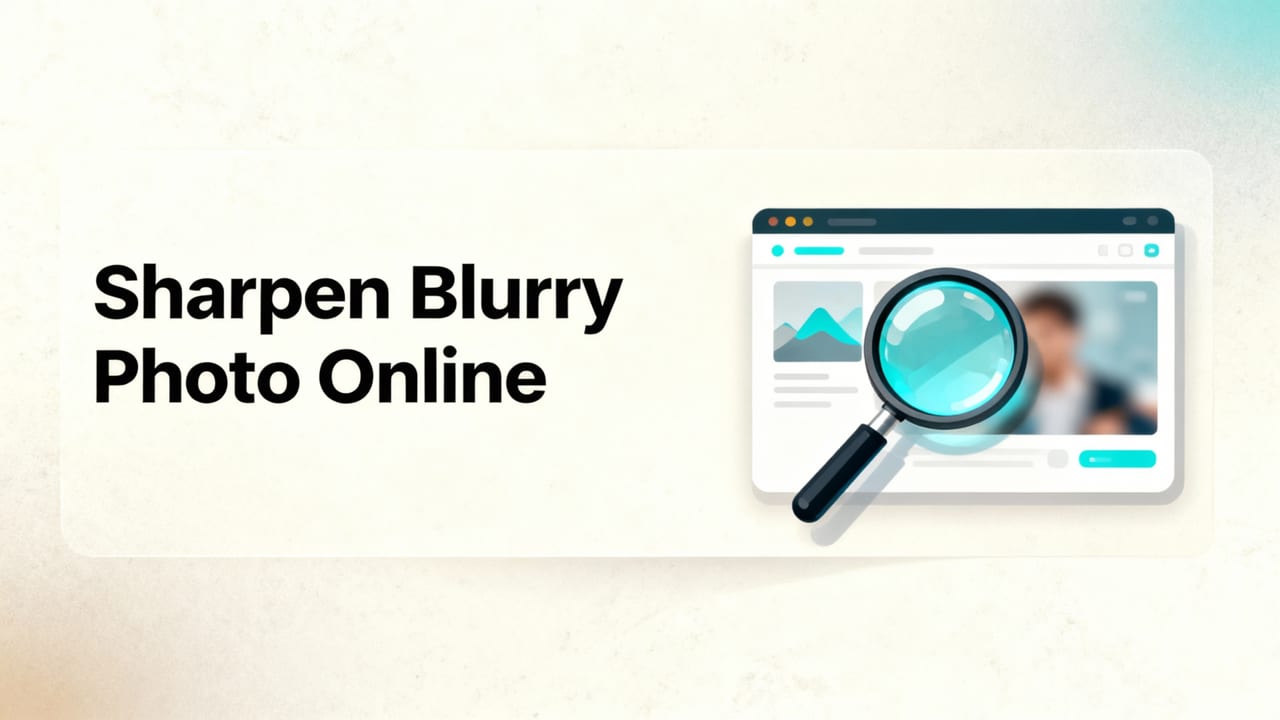 How to Sharpen a Blurry Photo Online in 2026 — Fast, Free & No Skills