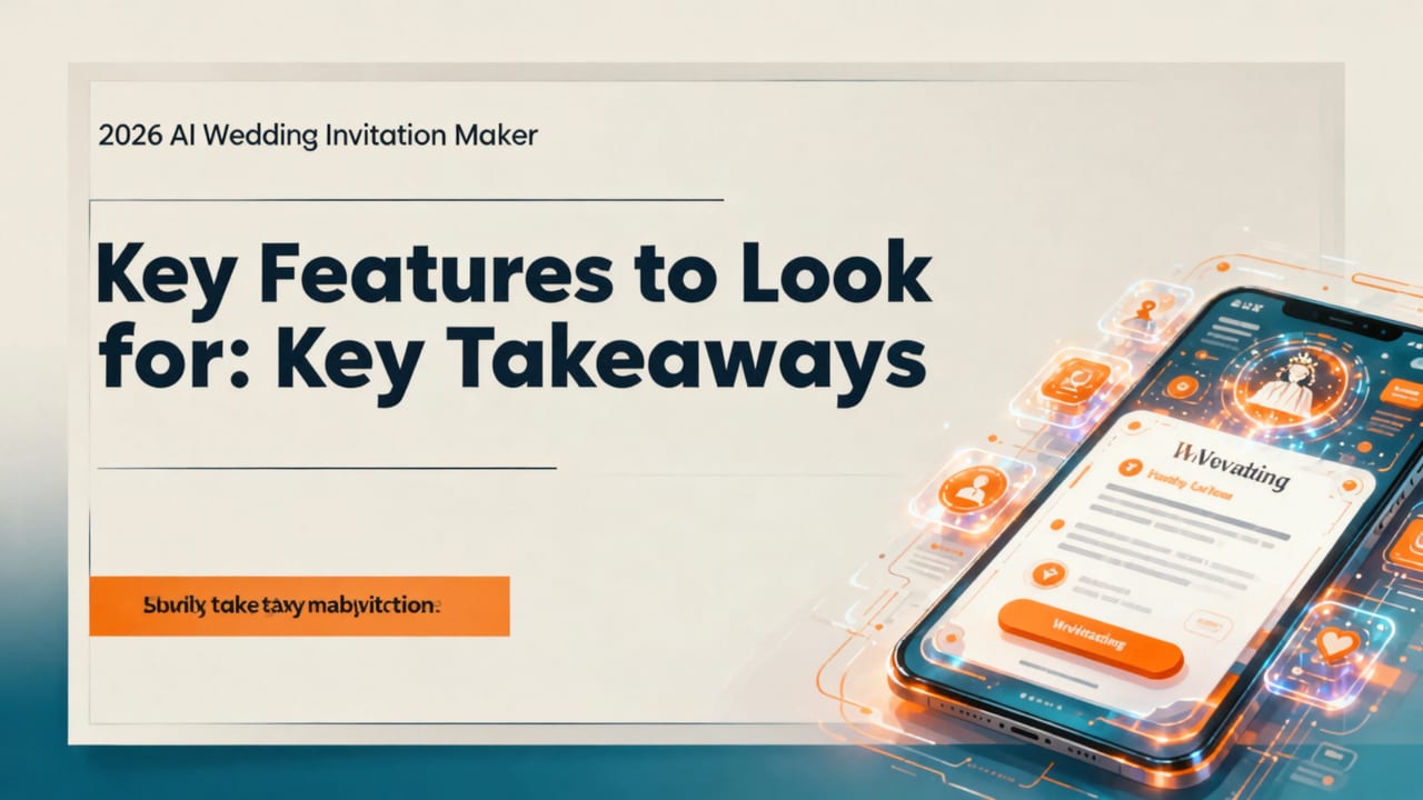 Key Features to Look for in a 2026 AI Wedding Invitation Maker - ai wedding invitation maker