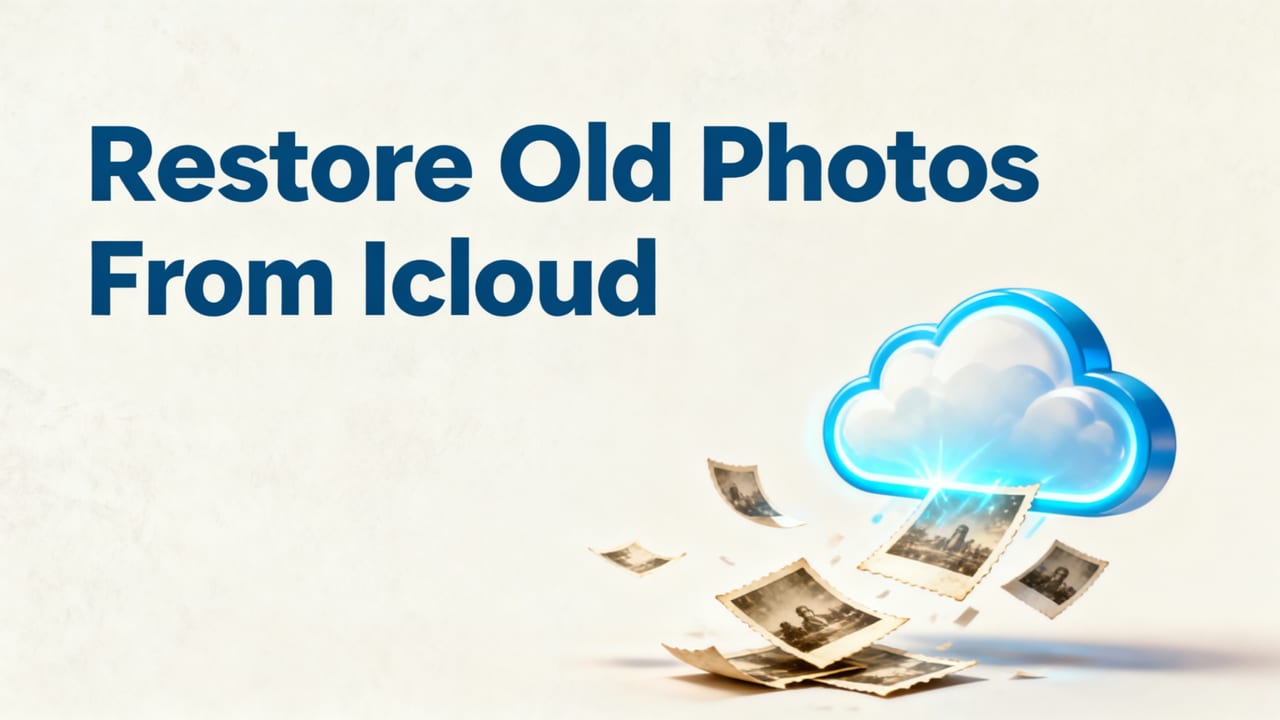 How to Restore Old Photos from iCloud in 2026 — Fast, Free & No Skills