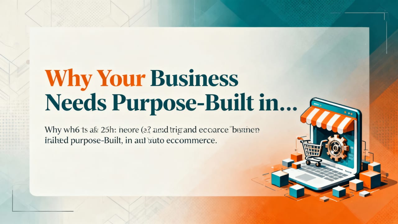 Why Your Business Needs Purpose-Built Ecommerce Website Development Services in 2026 - ecommerce website development services
