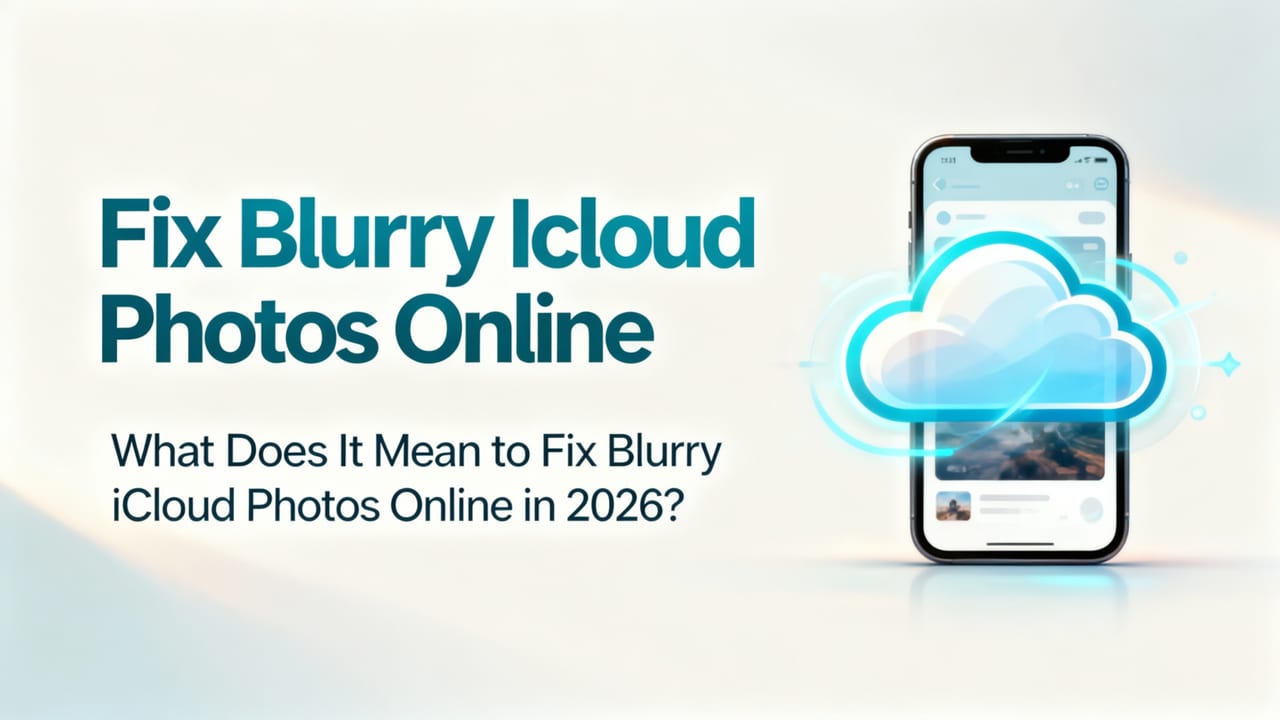 Fix Blurry iCloud Photos Online — Fast, Free & No Skills Needed (2026)