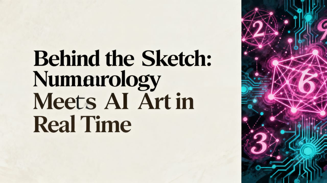 Behind the Sketch: Numerology Meets AI Art in Real Time - create soulmate sketch online