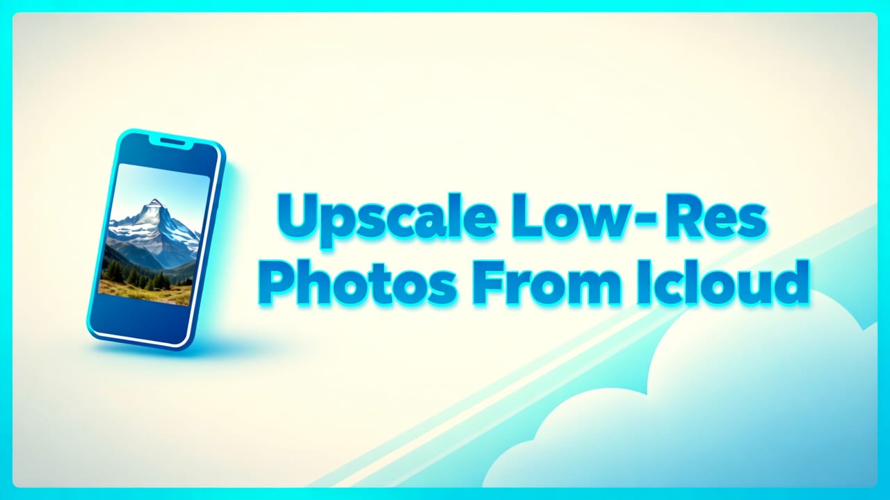 Upscale Low-Res Photos from iCloud Instantly (2026)