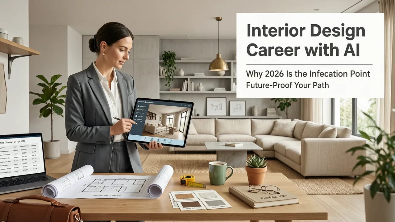 Interior Design Career with AI: Future-Proof Path in 2026